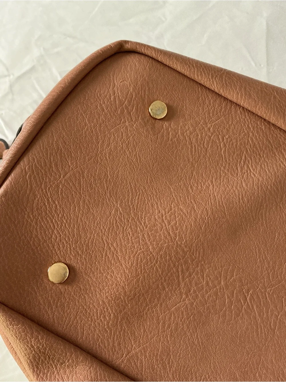 Sole Society Blush Pink Vegan Pebbled Leather Weekender Duffle Bag